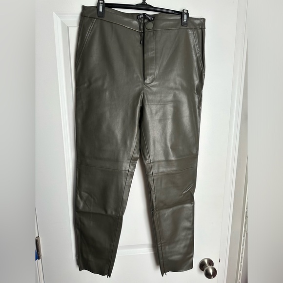 Zara Faux Leather Pants - Picture 3 of 6